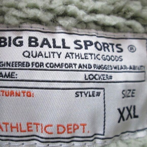 BIG BALL SPORTS Men's Green Sherpa Lined Camo Full Zipper Hooded Jacket Sz XXL - Picture 3 of 7